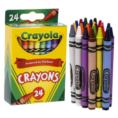 Crayola Crayons 24 Count with Clear Super Stacker Comoros
