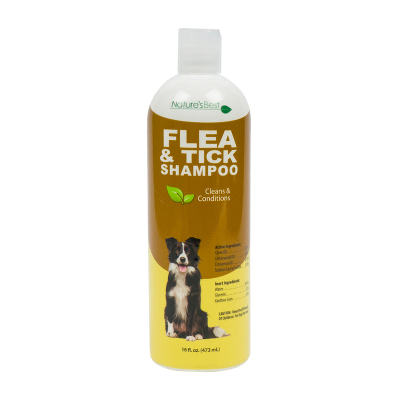 Nature's Best Flea and Tick Pet Shampoo- 16 oz.