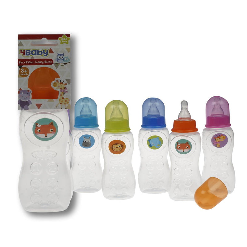 8 oz 4Baby Telephone Baby Bottle- 6 assortments - Offpricebundles