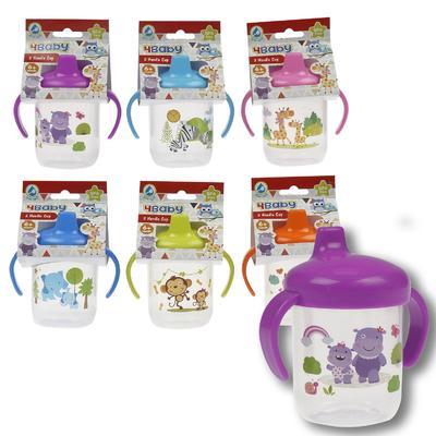 4Baby Twin Handle Training Cup 6M+ Assorted - Offpricebundles