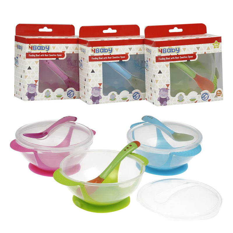 4Baby Suction Bowl with Heat Sensitive Spoon - Offpricebundles