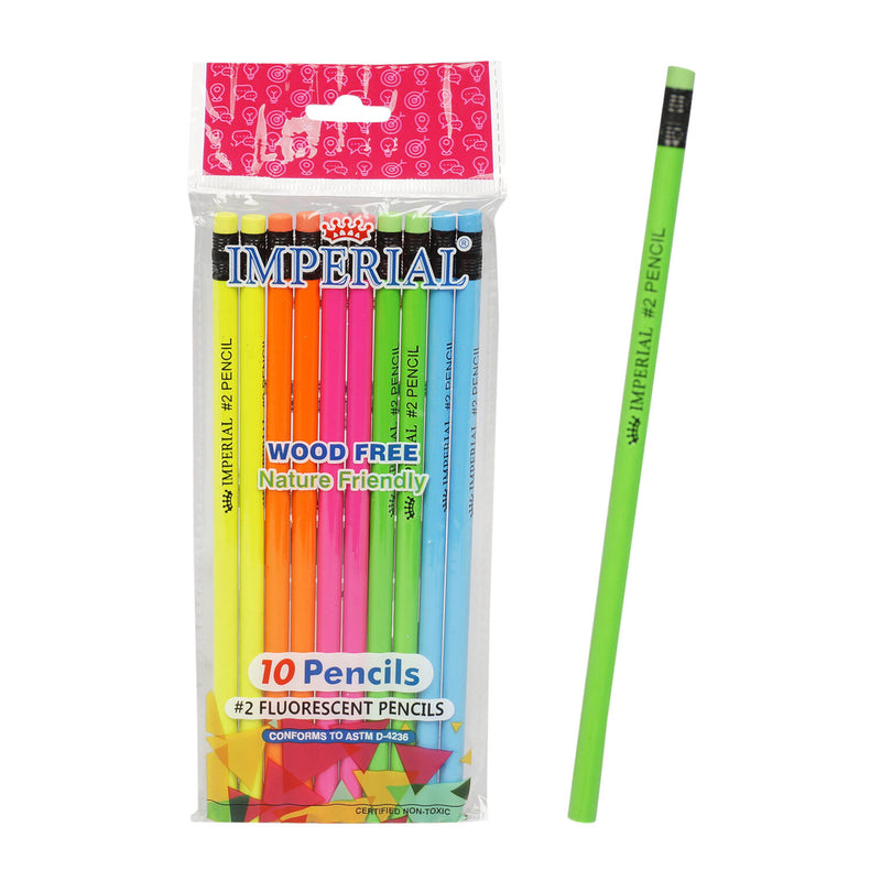 10 Pack Fluorescent Pencil - Offpricebundles