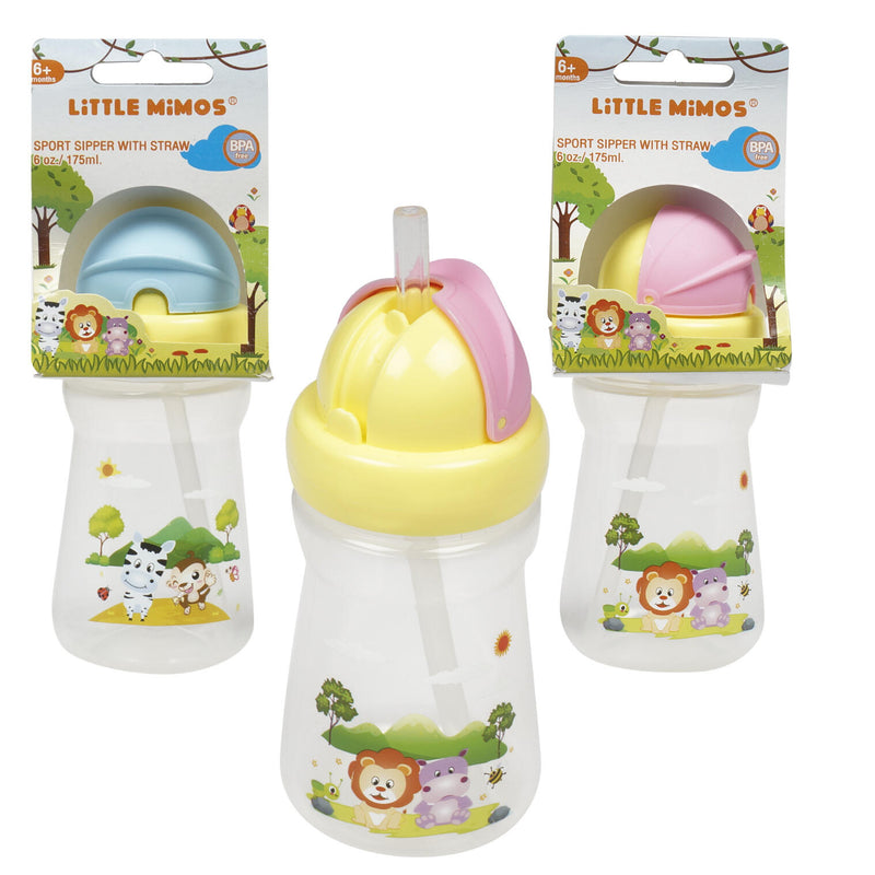 Little Mimos 6 oz Sports Training Cup with Straw 6M+ - Offpricebundles