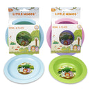 2 Piece Little Mimos Bowl & Plate Dish Set - Offpricebundles