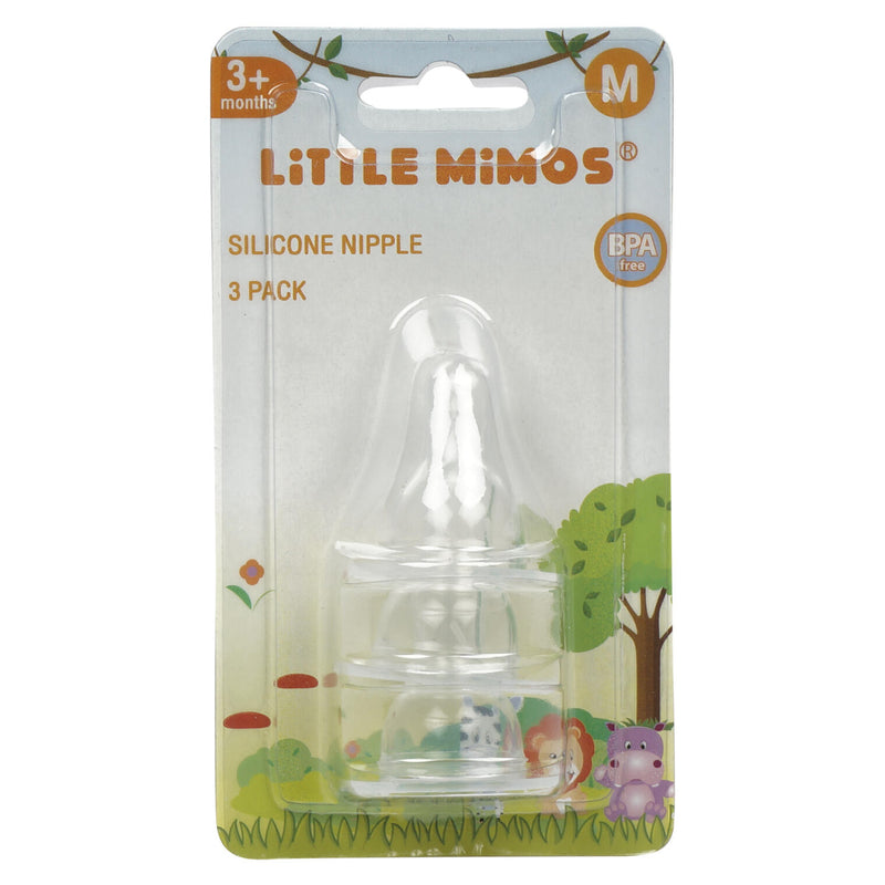 Little Mimos 3 pack Silicone Nipple - Offpricebundles