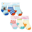 6 Pack Baby Socks- 0-6M - Offpricebundles