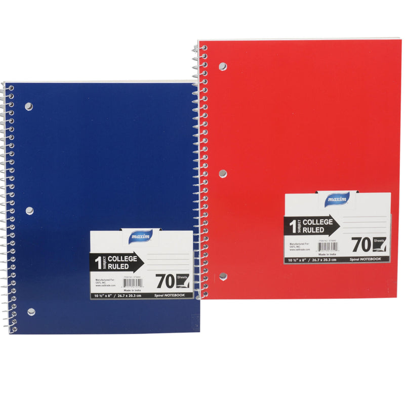 70 Sheet 1 Subject Notebook - Offpricebundles