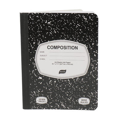 100 Sheet Wide Ruled Composition Book - Offpricebundles