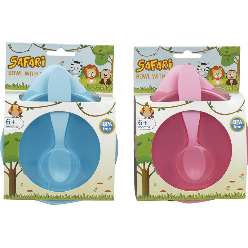 Safari Baby Bowl Set with Spoon Set - Offpricebundles