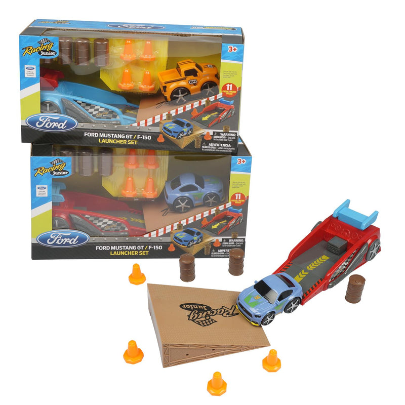 11 Piece Ford Mustang Launcher Race Set - Offpricebundles