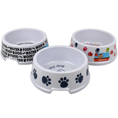 Plastic Dog Pet Dish- Assorted 6.25" 