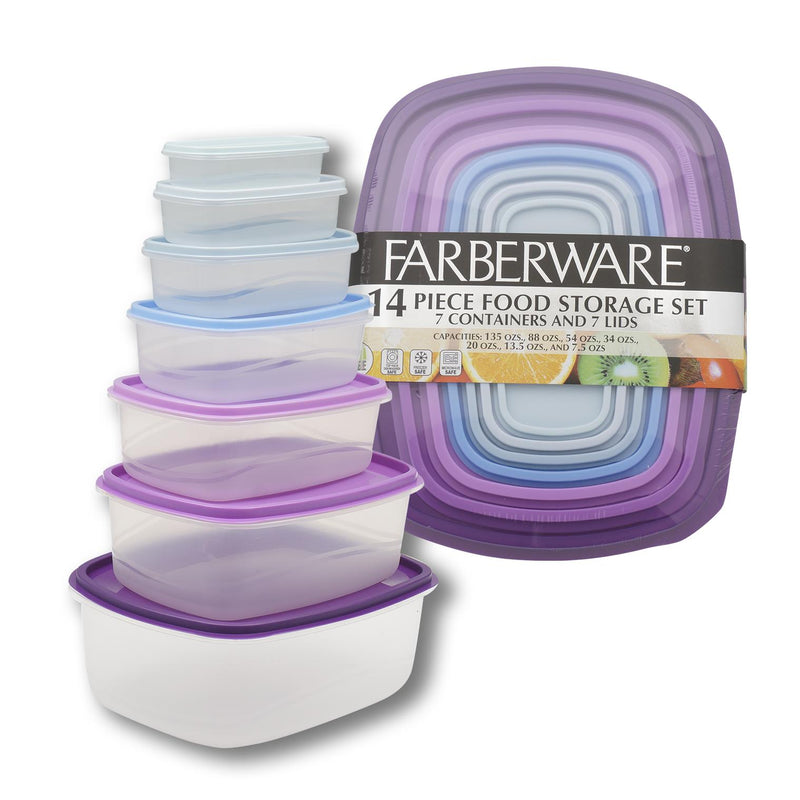 14 Piece Farberware Food Storage Set - Offpricebundles