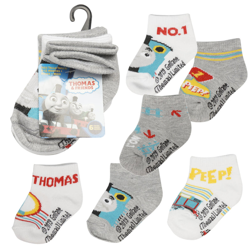 6 Piece Thomas and Friends Baby Socks - Offpricebundles