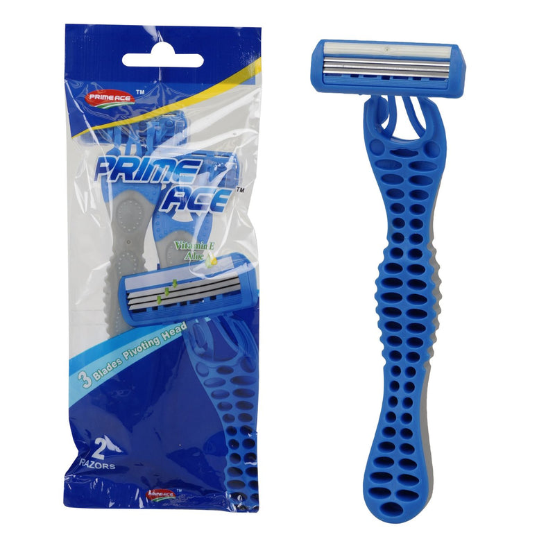 Prime Ace Razor with Aloe Vera Strip 2pk