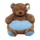 KellyToy Bear Plush Chair with Blue Seat - 18" - Offpricebundles