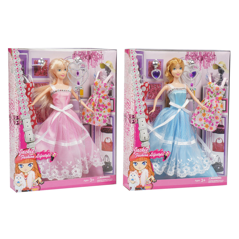 11.5" Atinil Jackie Doll with Accessories For Girls - Offpricebundles