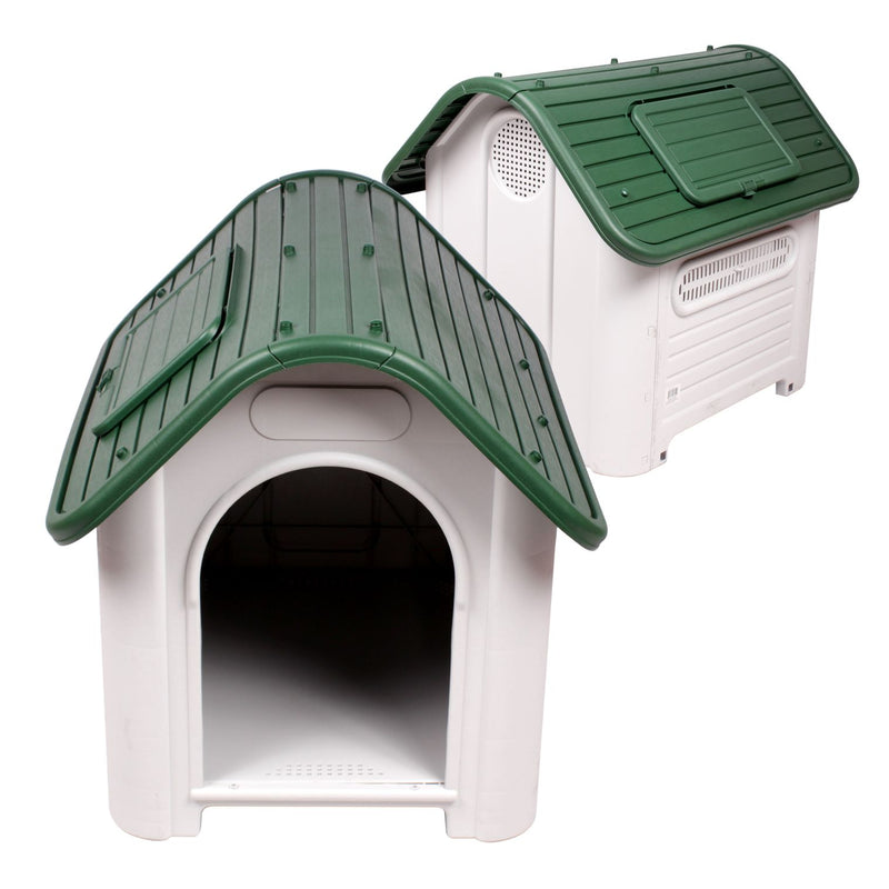 26-inch Plastic Dog House with Sky Light | Pet Supplies - Offpricebundles