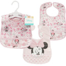 2 Pack Minnie Mouse Bibs - Offpricebundles