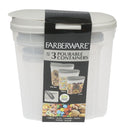 3 Piece Farberware Pourable Container Set - Offpricebundles