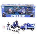 Xin Chang Xu Police Figurine and Vehicle 5 pc Set - Offpricebundles