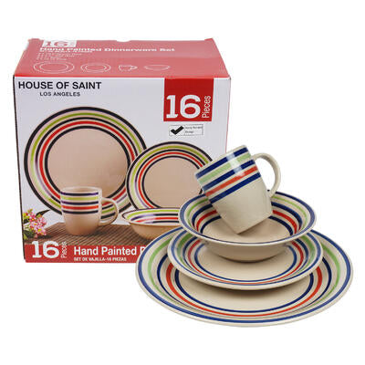 16 Piece Stoneware Dinnerware Set