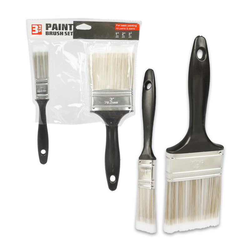 Bulk 3 Piece Paint Brush Set