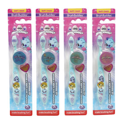 Hatchimals Kids Toothbrush with Cap