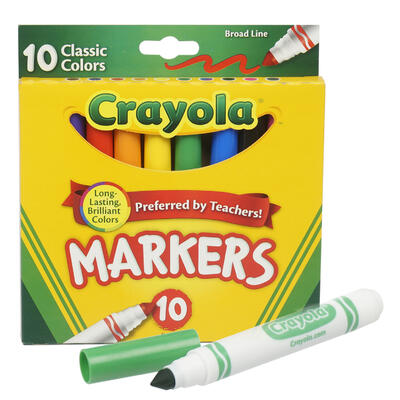 10 ct Crayola Classic Color Markers - Offpricebundles