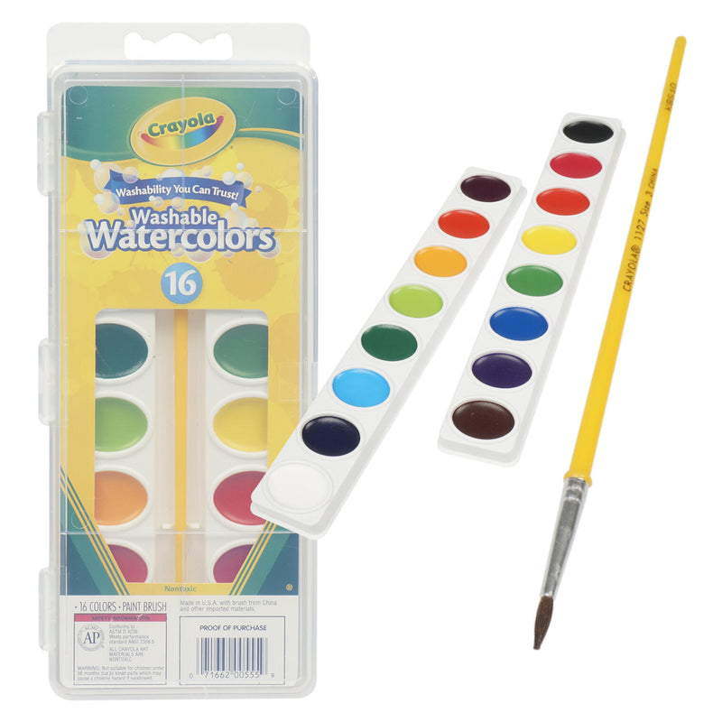 Crayola 16 ct Paint Set Washable Pans - Offpricebundles