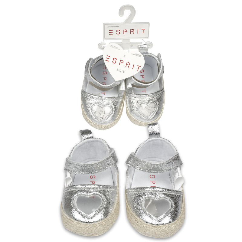 Silver M. Heart Keyhole Baby Shoe - Offpricebundles