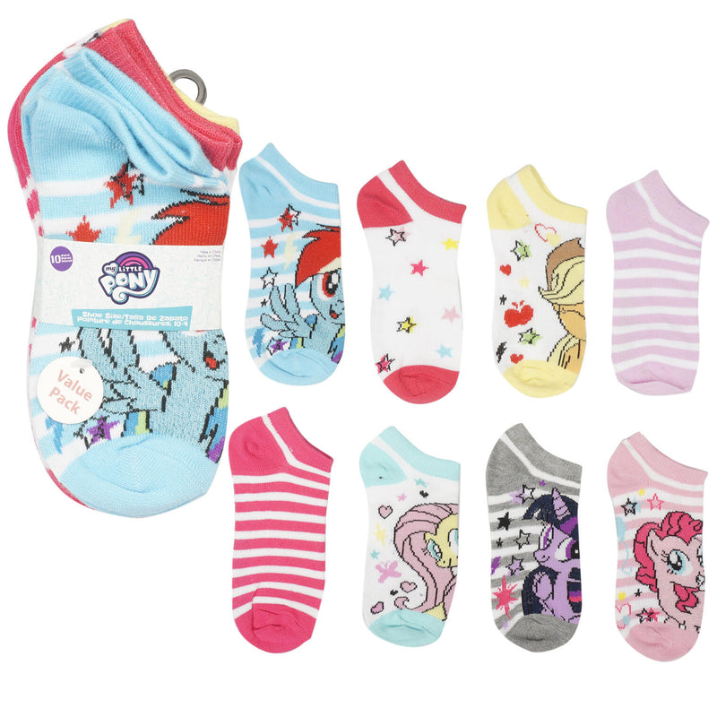 10 Pack My Little Pony Socks- size 10-4 - Offpricebundles