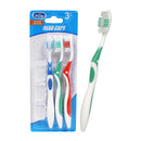 3 Pack All Pure Toothbrushes with Head Caps