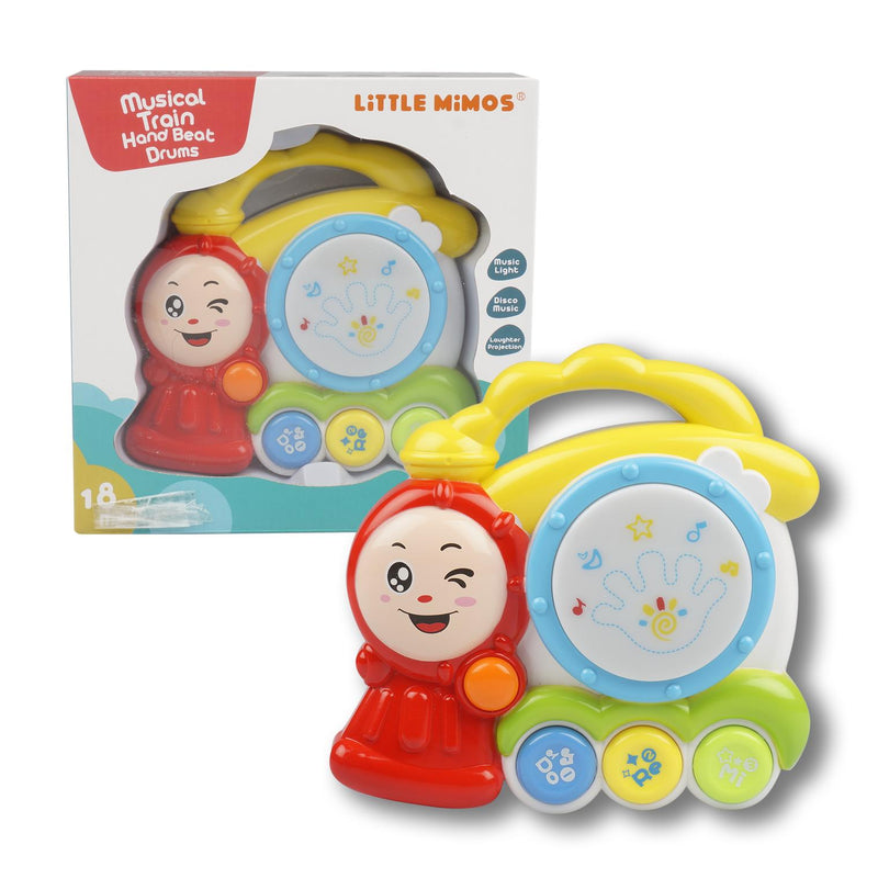 Little Mimos Musical Drum Train Hand Baby Toy - Offpricebundles