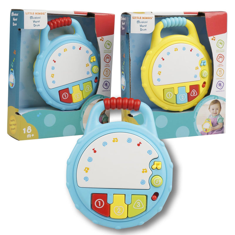 Musical Hand Drum Baby Toy- 2 Assortments - Offpricebundles