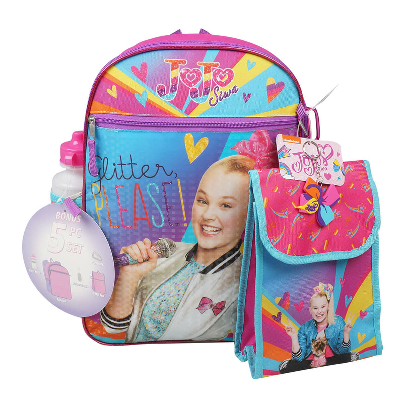 5 Piece Jojo Siwa Backpack Set - Offpricebundles