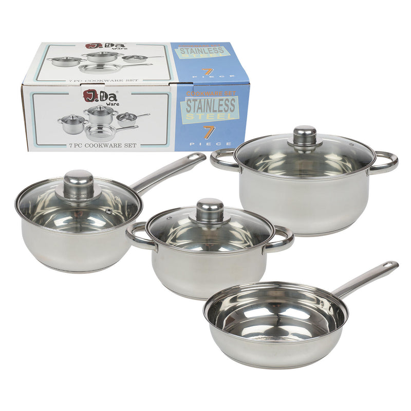 7 Piece Stainless Steel Cookware Set | Pots and Pans - Offpricebundles