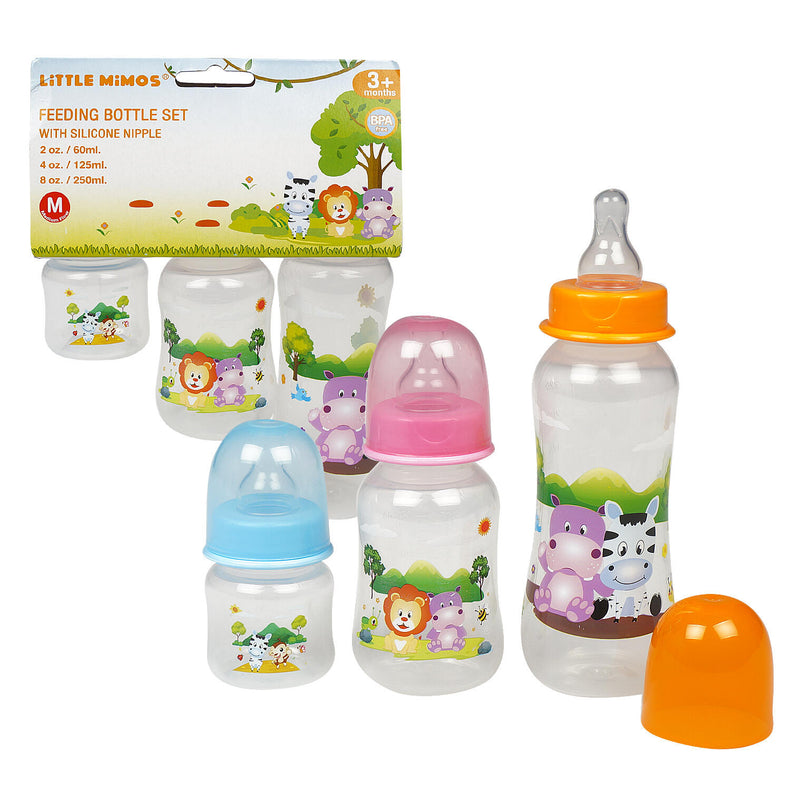 Little Mimos Baby Bottle Set- 3 pack - Offpricebundles