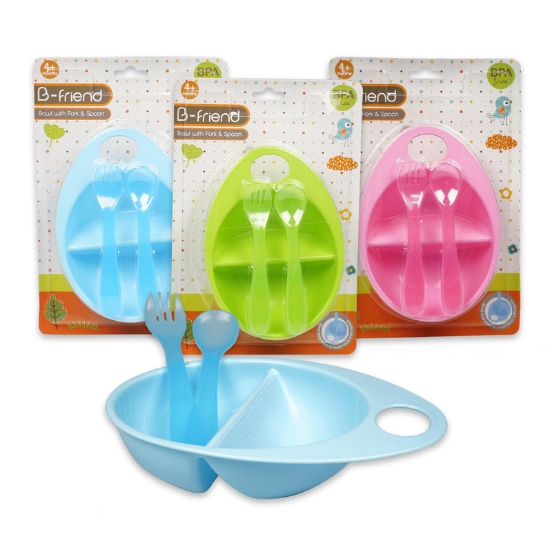 Baby Bowl with Spoon and Fork Set - Offpricebundles