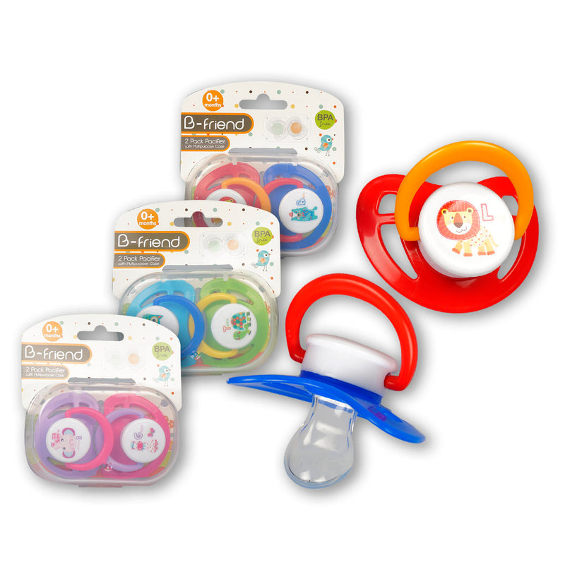 B-Friend 2 Piece Pacifier Set with Plastic Case - Offpricebundles