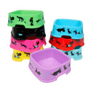 Square Plastic Pet Bowl 8.9"- 8 Assortments