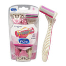 All Pure 6 Piece 4 Blade Swivel Women's Razor Pack