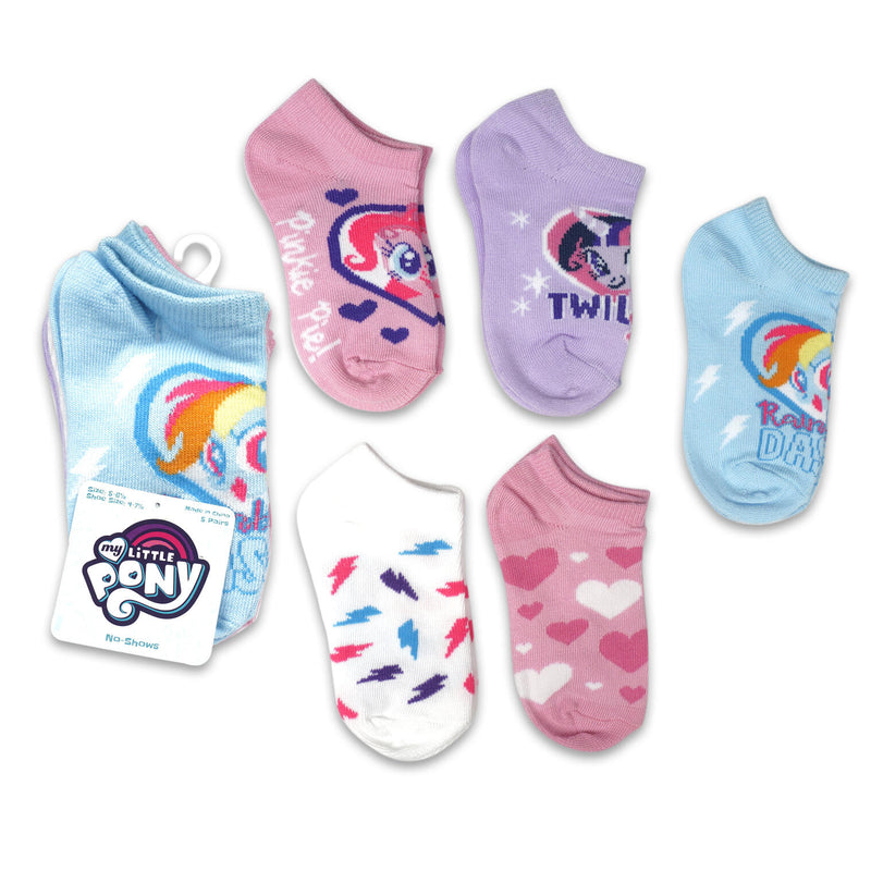 5 pack My Little Pony Socks- sz  5-6½ - Offpricebundles