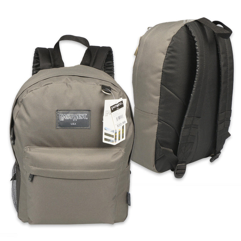 16.5" Charcoal East West Backpack - Offpricebundles