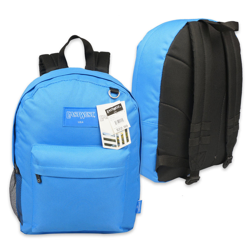 16.5" Blue East West Backpack - Offpricebundles