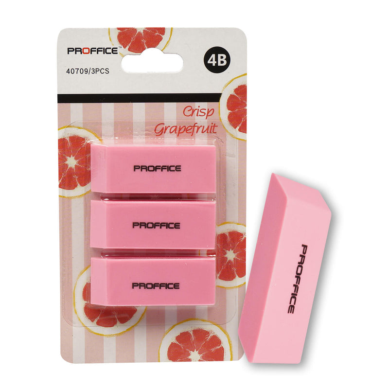 3 Pack Pink Eraser - Offpricebundles