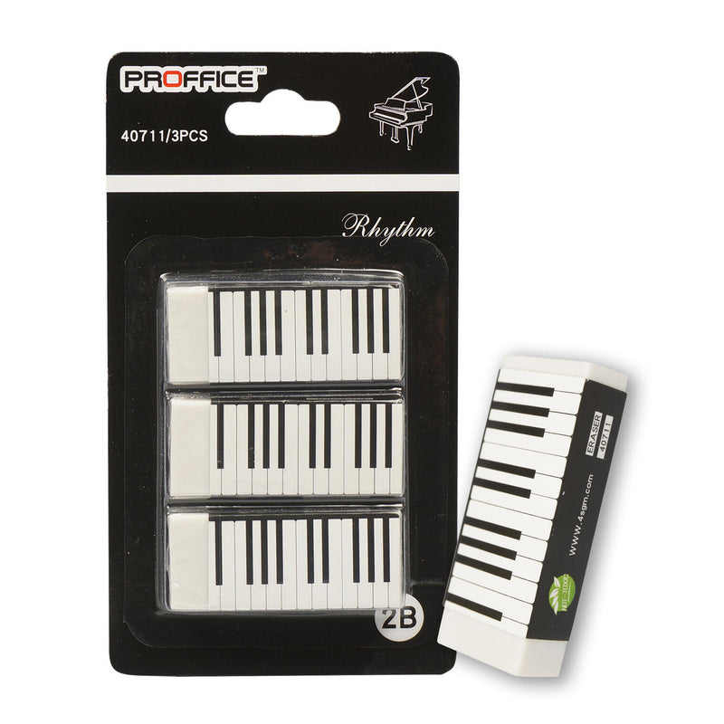 3 Pack Piano Keyboard Eraser - Offpricebundles