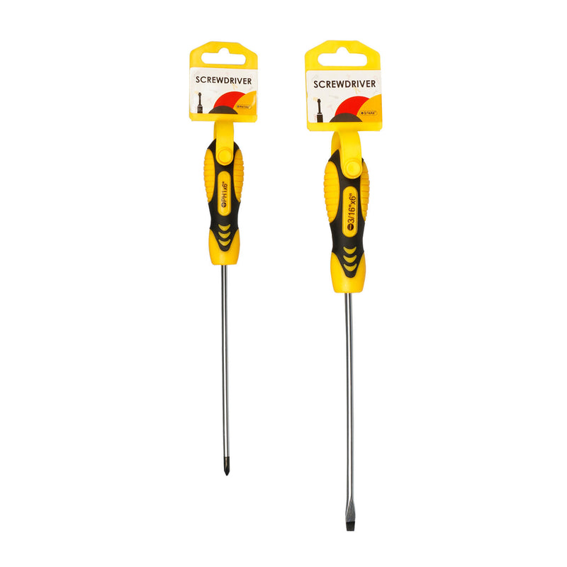 Bulk Black and Yellow Screwdriver 9.45"- Assorted