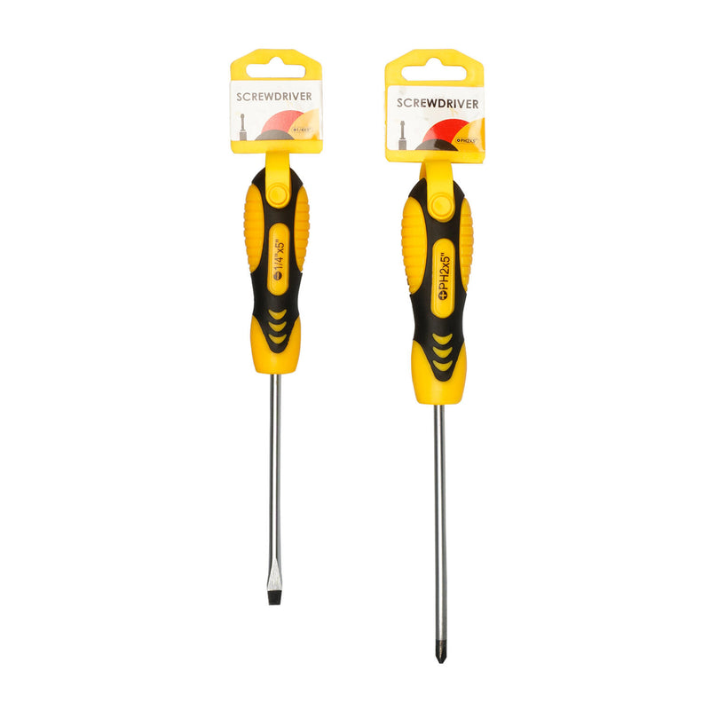 Bulk Black and Yellow Screwdriver 9.05"- Assorted