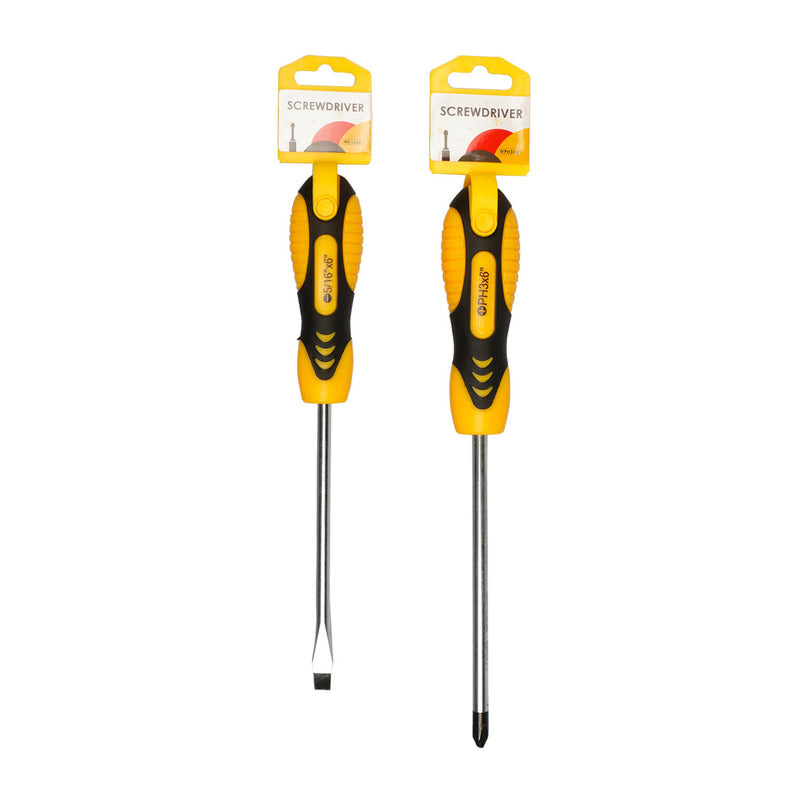 Bulk Black and Yellow Screwdriver 10.63"- Assorted