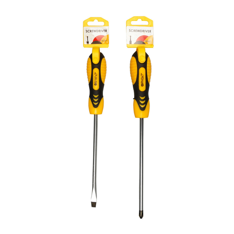 Bulk Black and Yellow Screwdriver 11.4"- Assorted